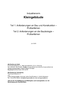 Indsutrienorm Kleingebäude